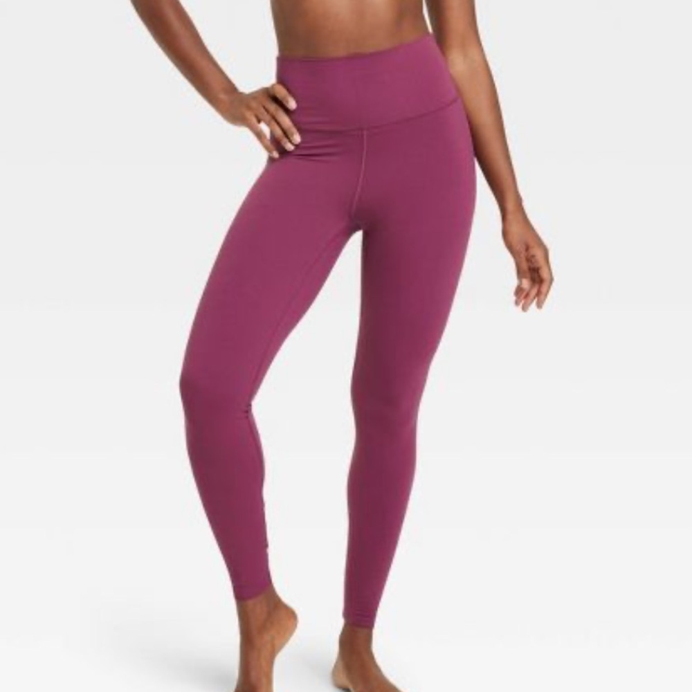 Burgundy leggings